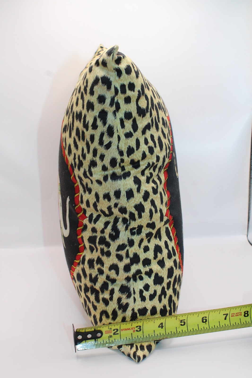 Jim Thompson Thailand Tiger & Elephant Pillow Case w/ Pilllow Thai Silk 13x13