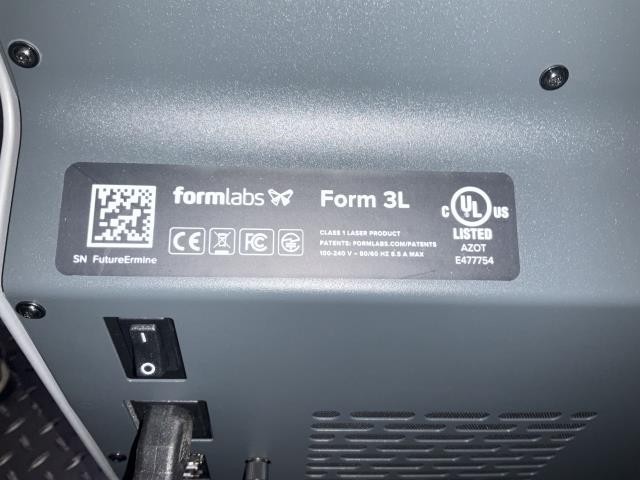 Form Labs 3L SLA 3D Printer