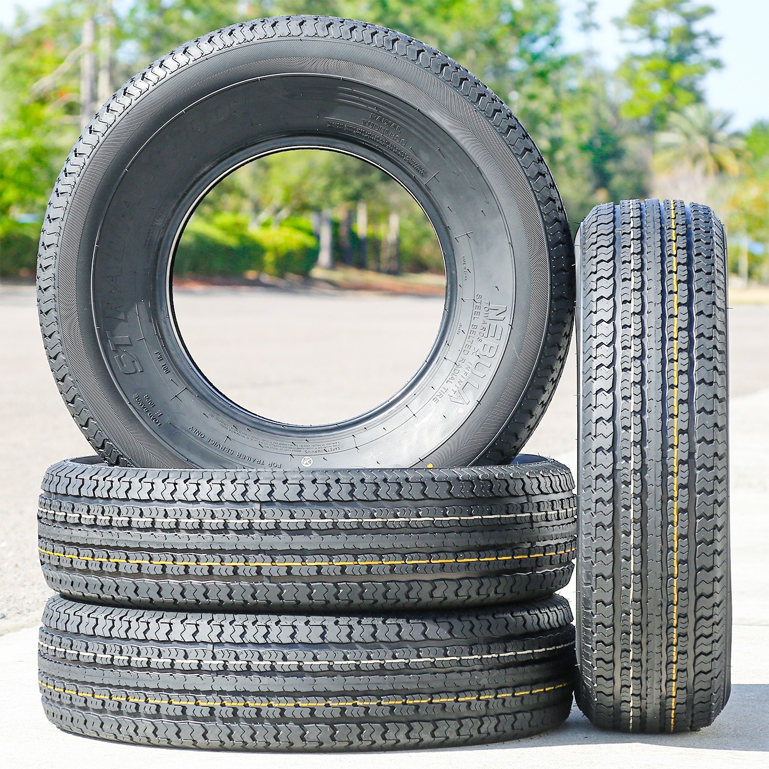 4 Tires Nebula ST Radial N' 001 Semi-Steel ST 225/75R15 Load E 10 Ply (Thailand)