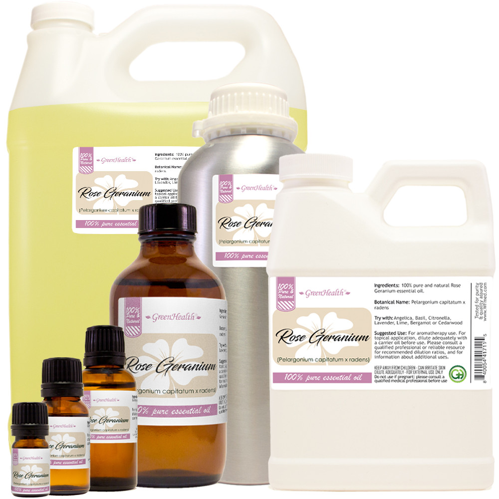 Rose Geranium Essential Oil 100% Pure Many Sizes Free Shipping