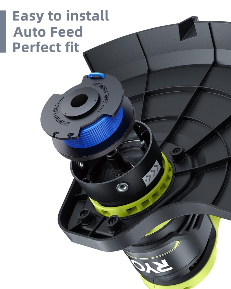 Ryobi Weed Wacker String Replacement 99ft Autofeed 6 Spools Compatible with Ryob