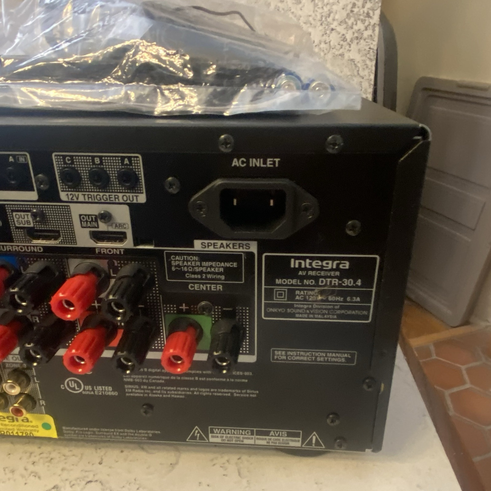 Integra DTR-30.4 (B) 7.2 Channel Network A/V Stereo Receiver Refurbished