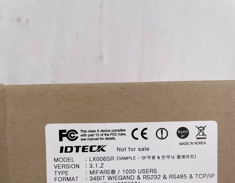 IDTECK IP BASED FINGERPRINT READER 13.56MHZ LX006SR