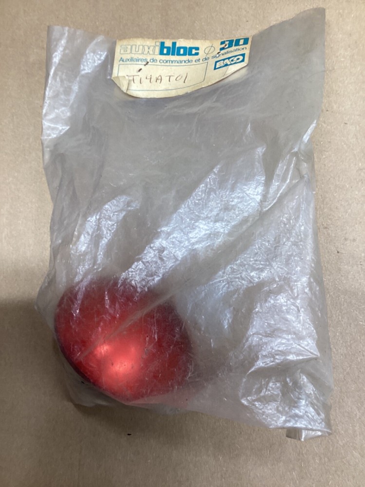 Baco Red Mushroom Push Button #114L27