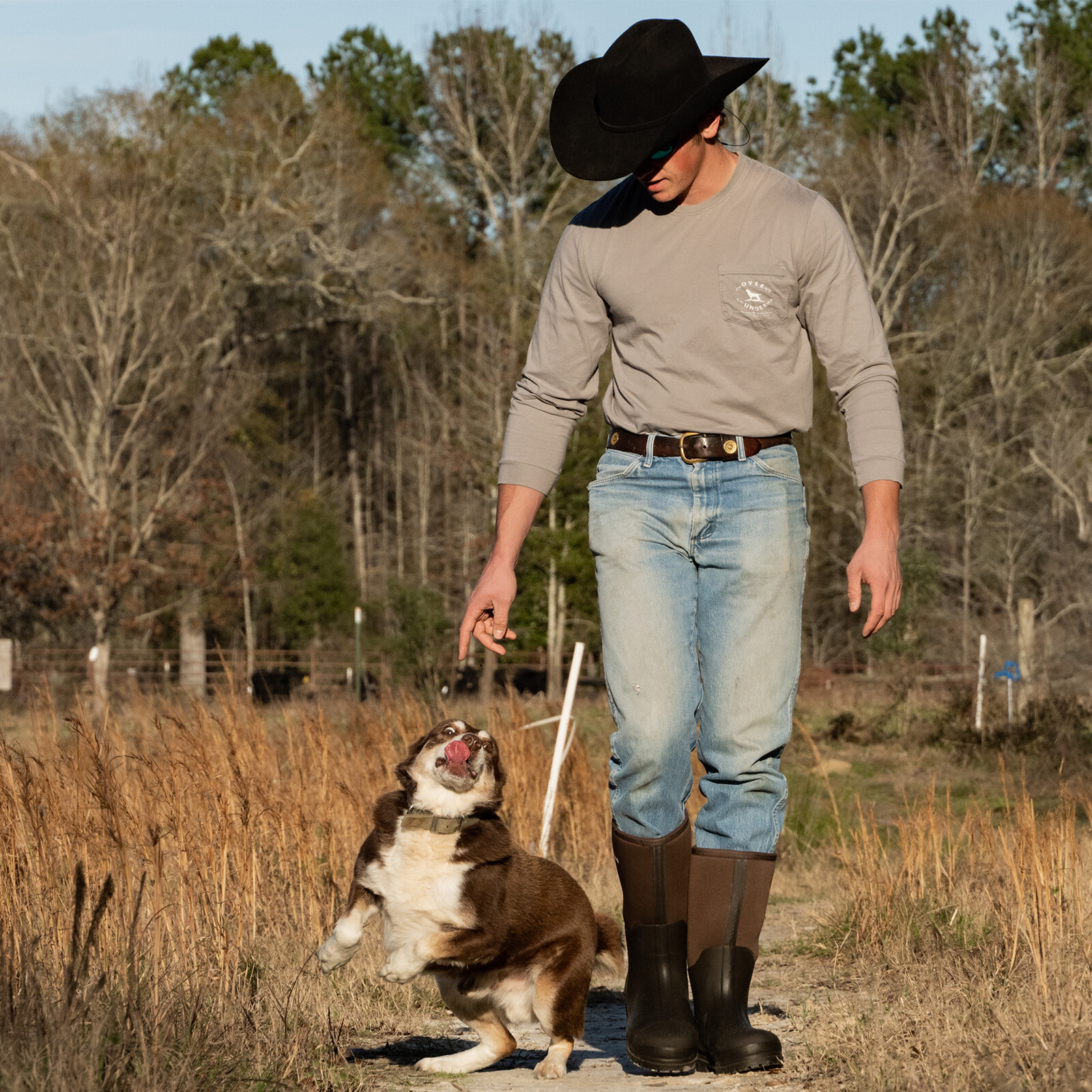 HISEA Men's Rain & Snow Boots Neoprene Rubber Insulated Muck Chore Working Boots