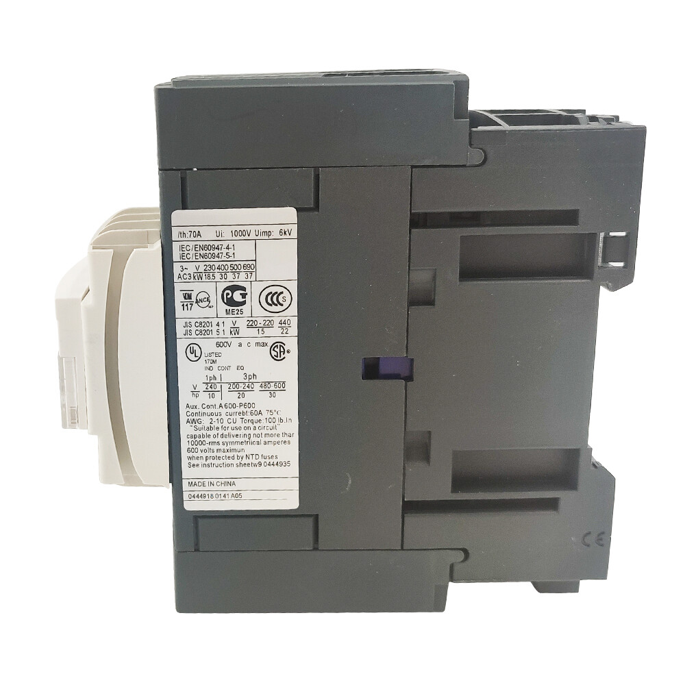LC1D50AG7 Contactor 120V coil same as Schneider Contactor LC1D50AG7 3P 50A AC