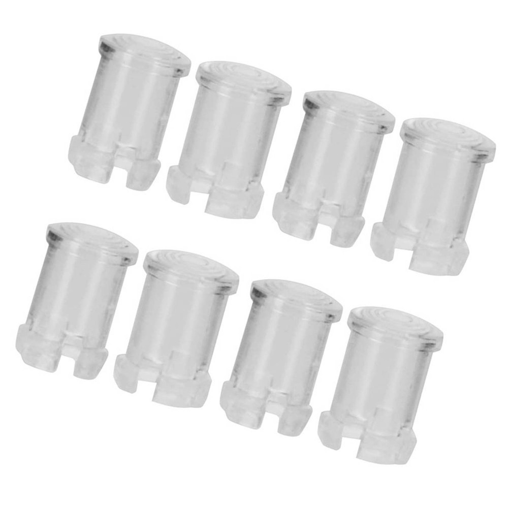 100Pcs Nylon LED Light Emitting Diode Transparent Lamp Light Caps Protective