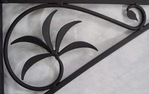Crane, 18-inch Fireplace Pot Hanger Bracket, Black