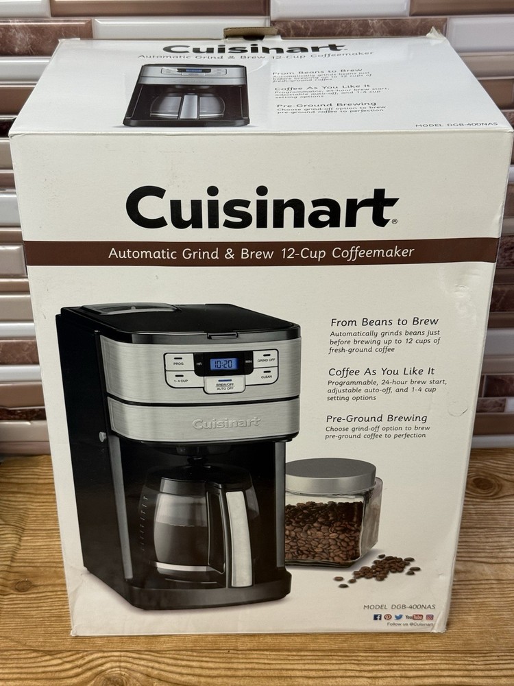 Cuisinart DGB-400 Automatic Grind & Brew Coffeemaker - NEW/OPEN BOX - TESTED