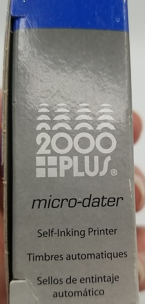 MaxMark Micro Dater 2000 Plus Self Inking Date Stamp - Black