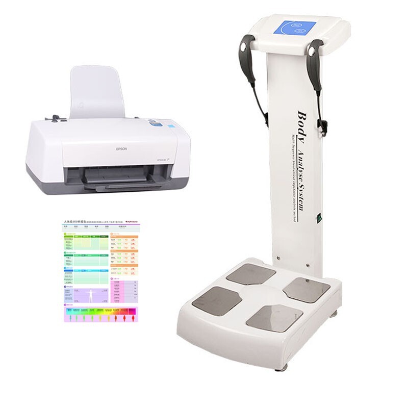 Human-Body Composition Analyzer BMI Body Fat Meter Body Element Analyzer+Printer