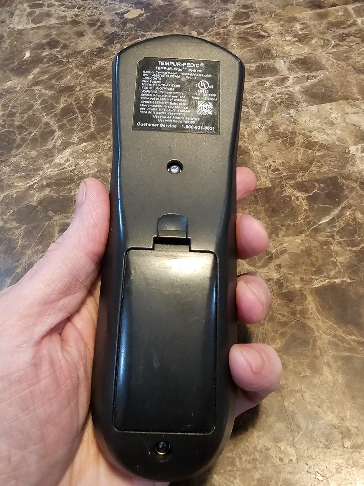 TempurPedic Tempur-Ergo 10003-RFREMS-L008 Remote Control OEM ** TESTED WORKING