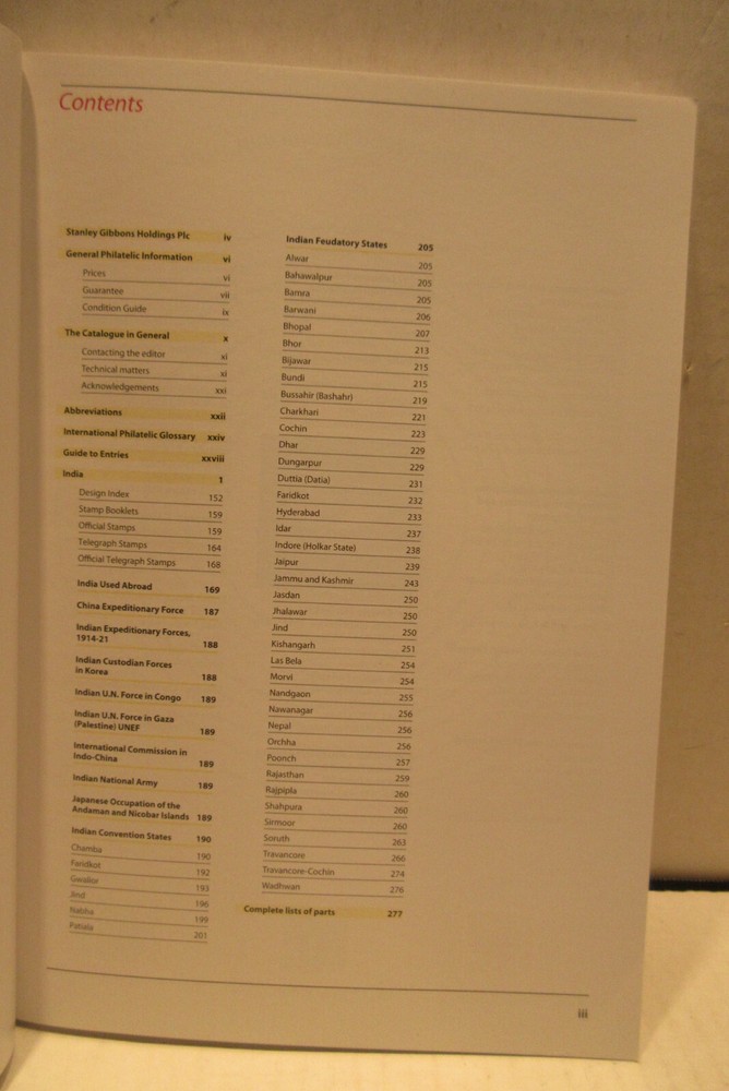 Stanley Gibbons Commonwealth Stamp Catalog India 5th Edition 2018 Book