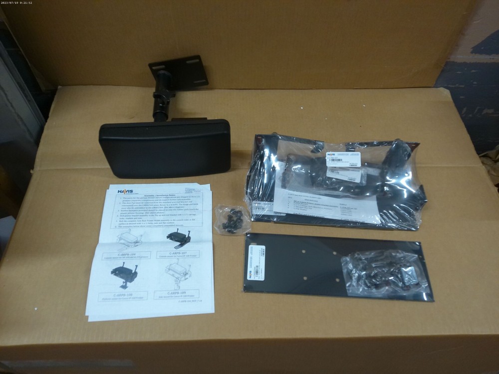 Havis Canon Arm Rest Printer Bracket: Pedestal C-ARPB-108