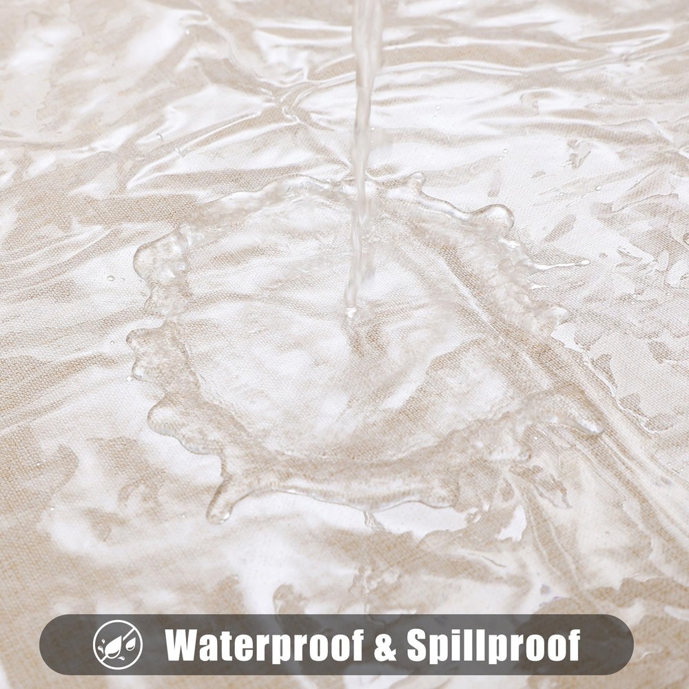60x84Inch Clear Rectangular Table Cloth Waterproof Spill Proof Vinyl Table Cover