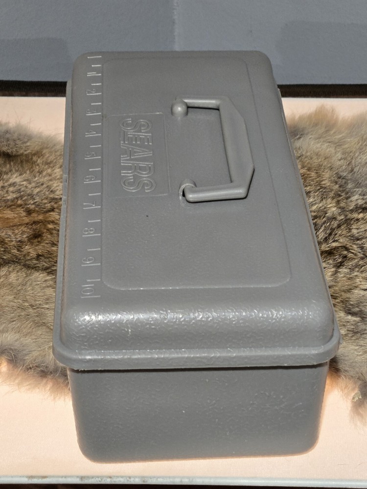 Vintage SEARS Gray ToolBox