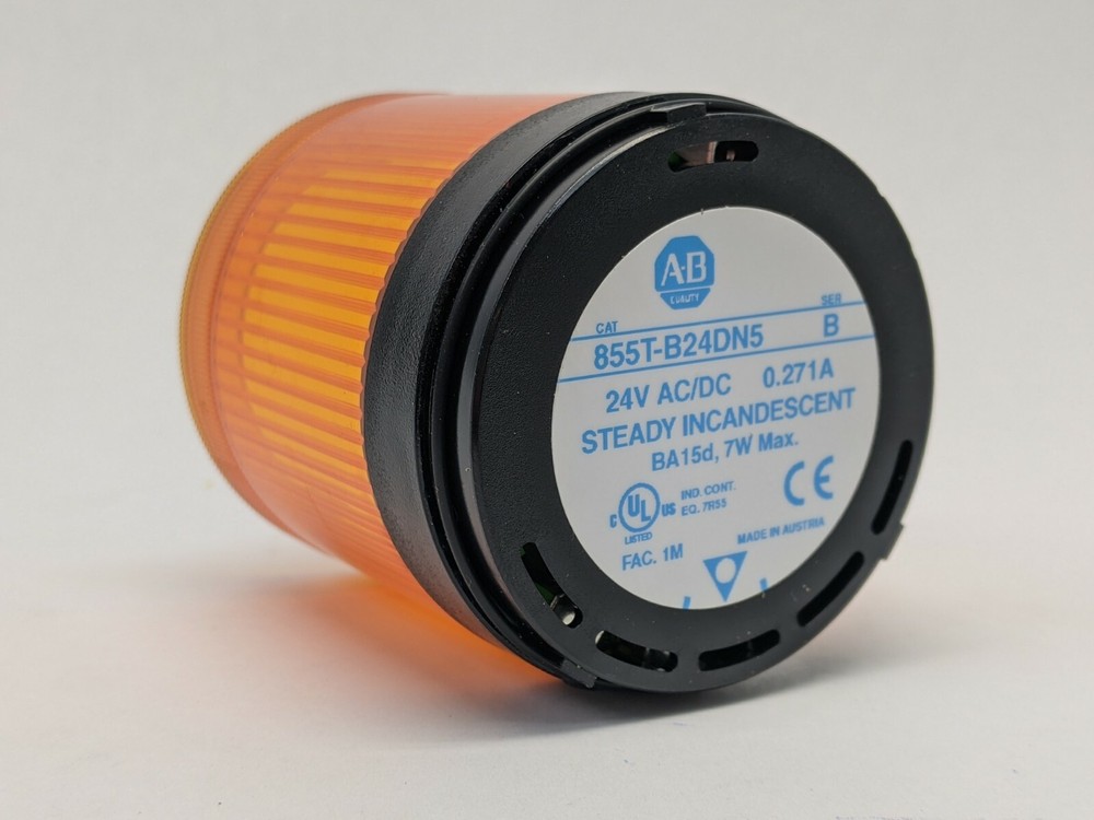 Allen Bradley 855T-B24DN5 Control Tower Stack Light w/ 855T-BSB Base