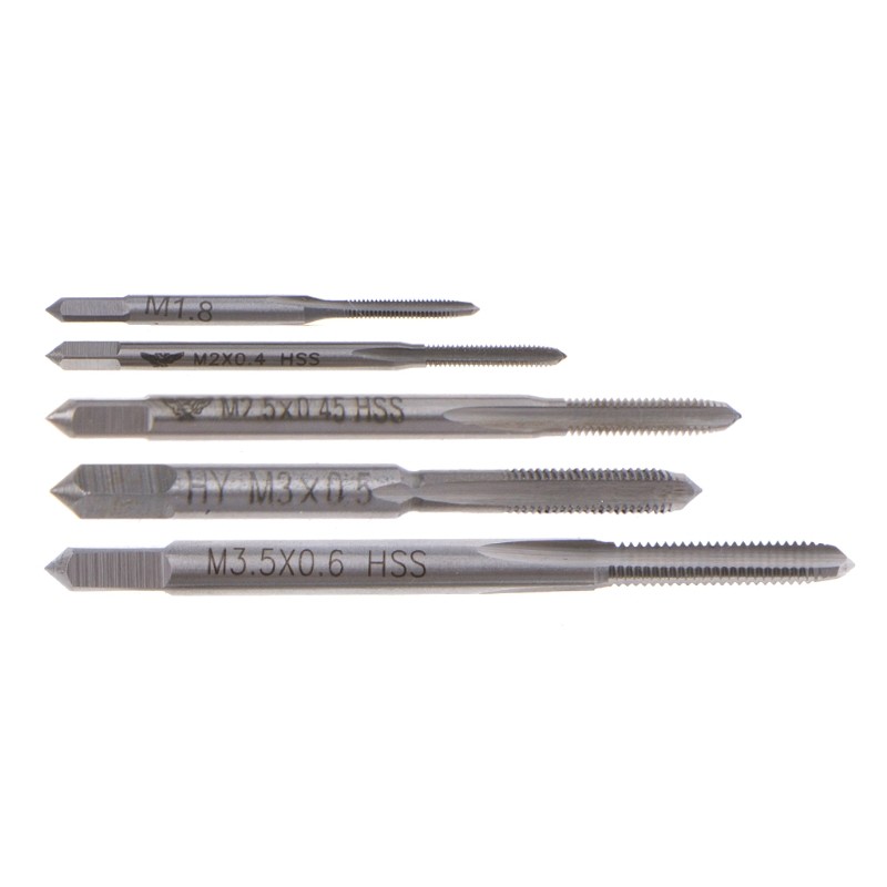 10Pcs M1 To M3.5 Machine Hand Tap Set HSS Thread Wire Tapping Threading Taps