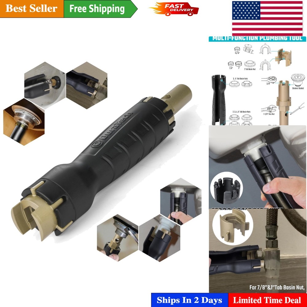 Professional 8-in-1 Plumbing Tool - Screwdriver Functionality for Versatility