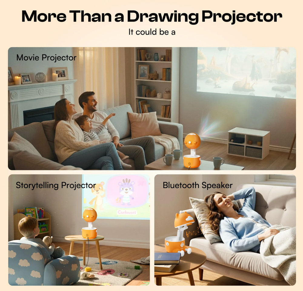 Caydo T3 AI-power Smart Drawing Projector