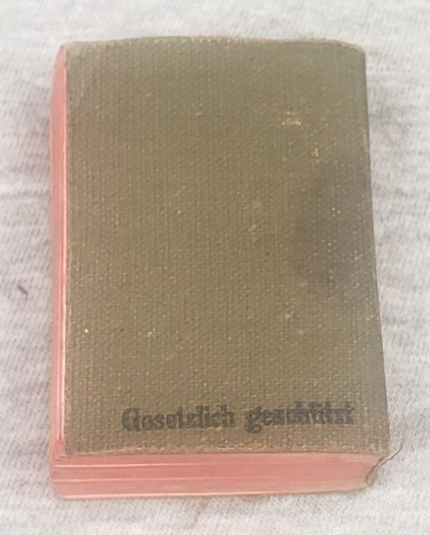 Miniature Italian German Wershoven 12,000 Word Dictionary Softback 1-3/8"