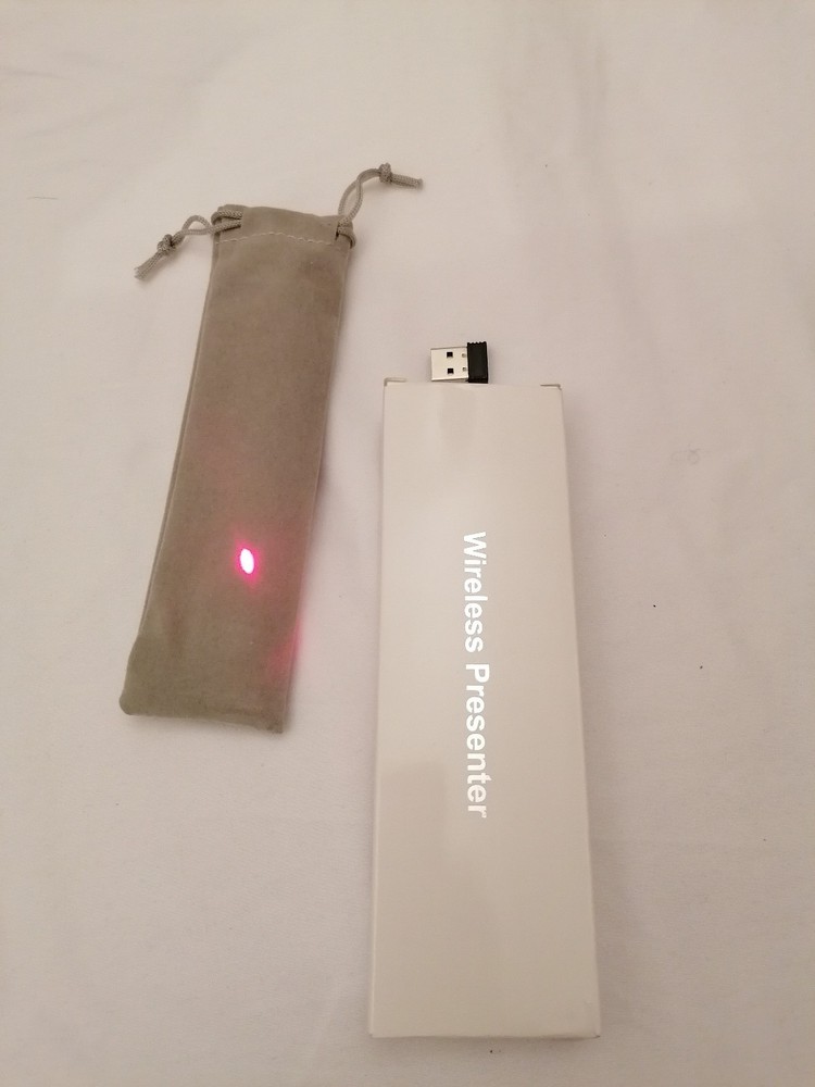 Wireless Presenter/Remote Control for Presentations with Laser Pointer