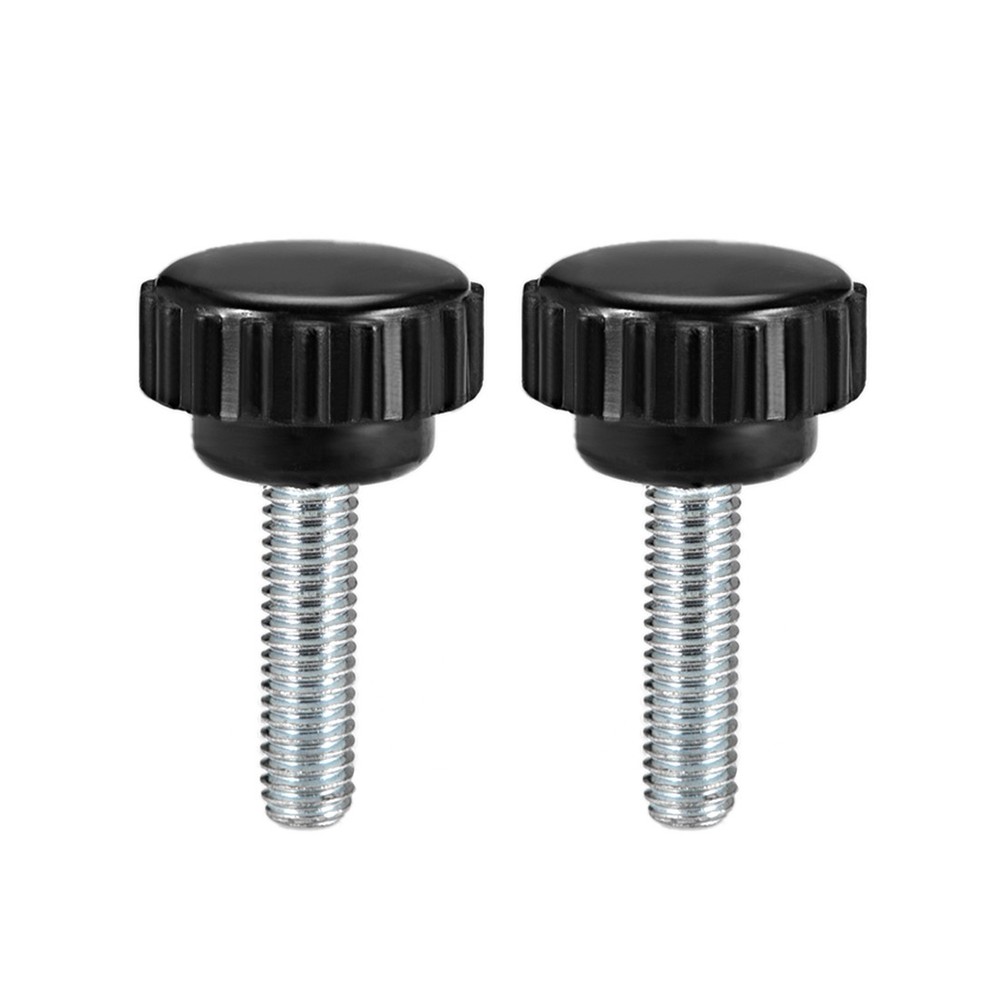 2pcs M6 x 20mm Male Thread Knurled Locking Knobs