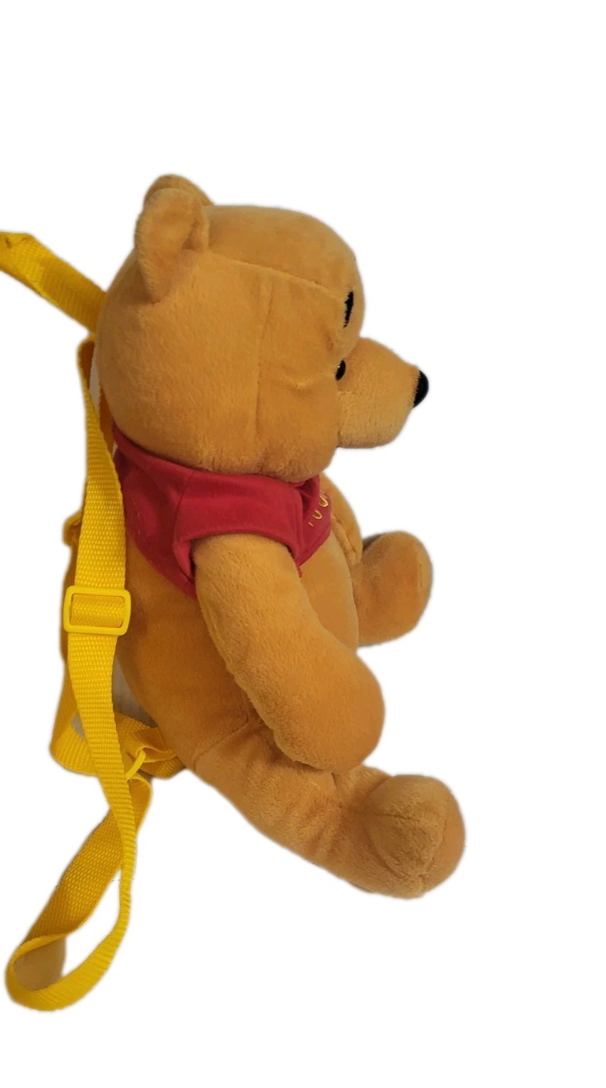 VTG Disney Winnie The Pooh Disney Plush Mini Backpack Toy 12" Zip Up Holder