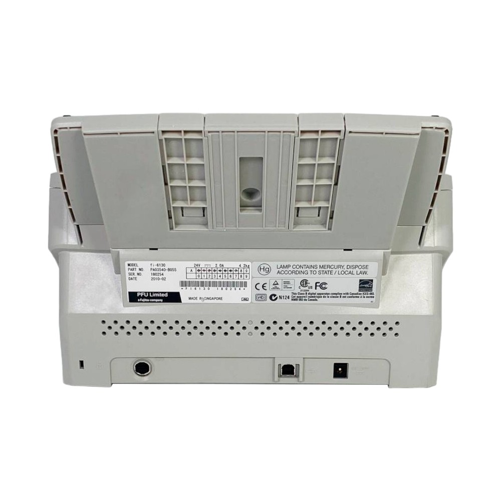 Fujitsu Fi-6130 Scanner COMPLETE SET (AC Adapter; USB Cable; USB Setup Drivers)