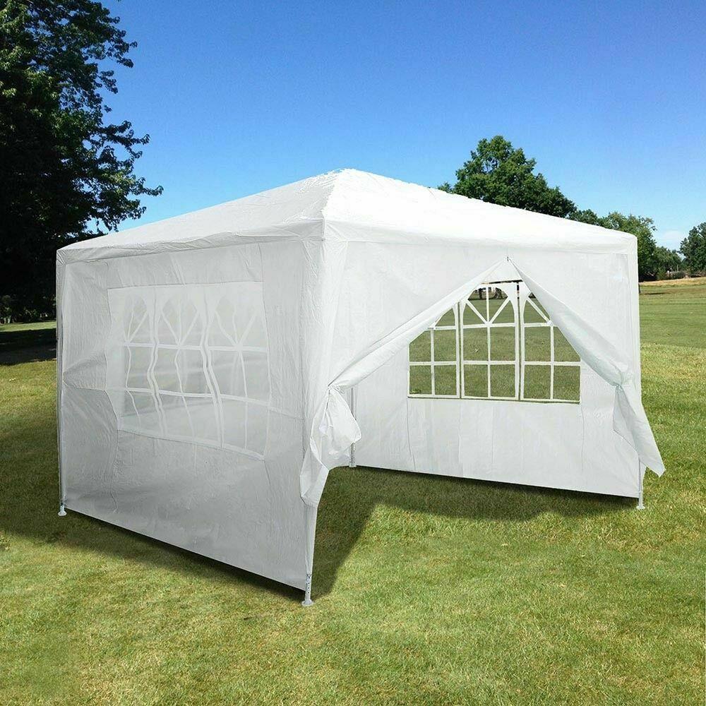 10'x10' Party Canopy Tent Outdoor Gazebo Wedding Canopy 4 Removable Walls
