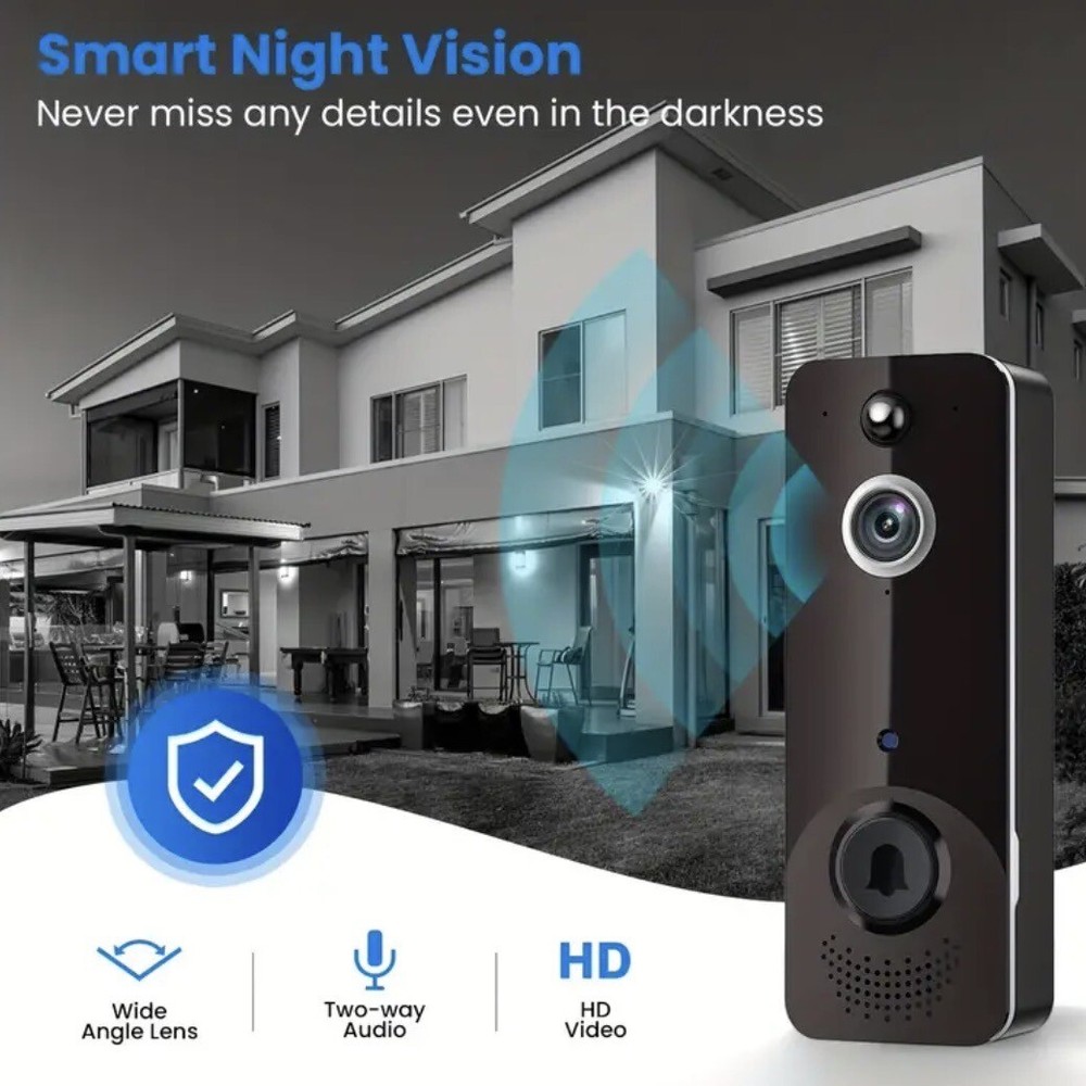 Smart Doorbell Camera- 2 Way Audio - Wireless