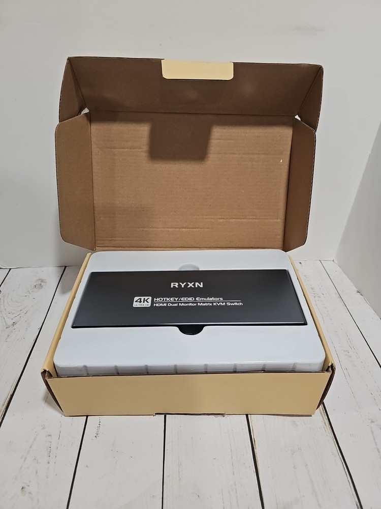 HDMI KVM Switch 2 Monitors 2 Computers, 4K HDMI Matrix Switch 2x2, Support...