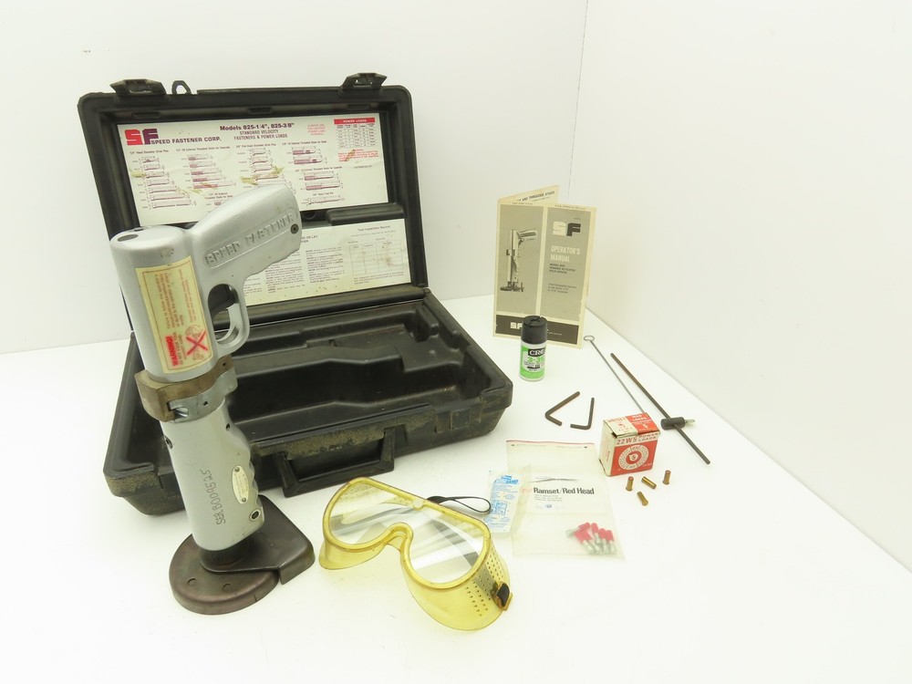 Speed Fastener Model 825 Powder Actuated Stud Driver Tool with Case