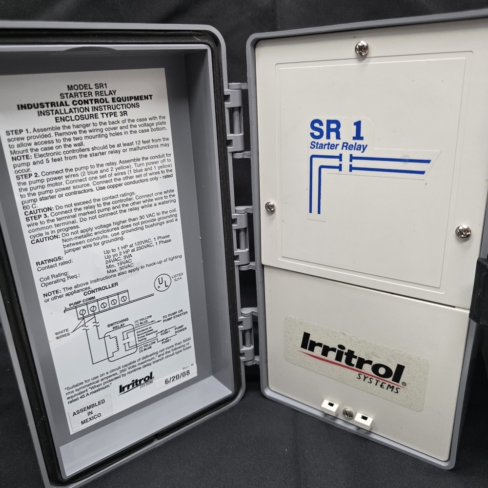 Irritrol SR-1 Pump Start Relay