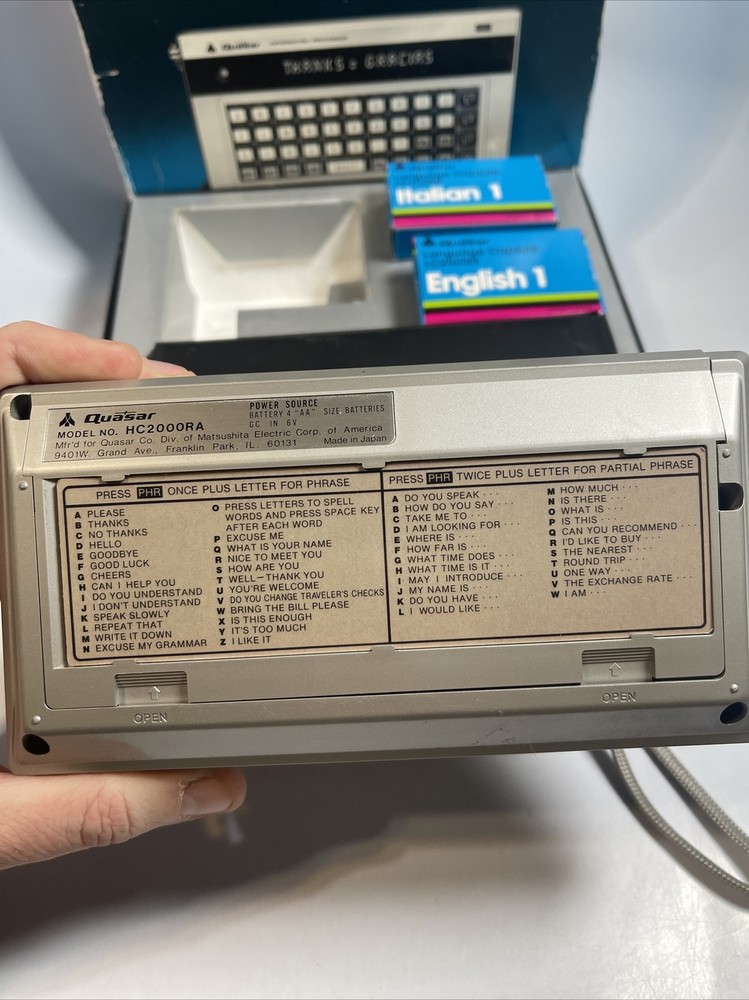 Quasar Information Processor Language Translator Metric Conversion HC2000RA Nice