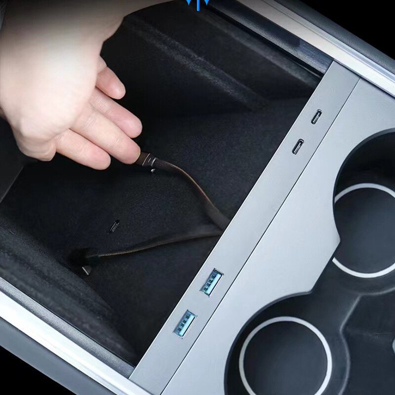 USB Hub Docking Station Center Console Smart Sensor for Tesla Model 3 Model Y