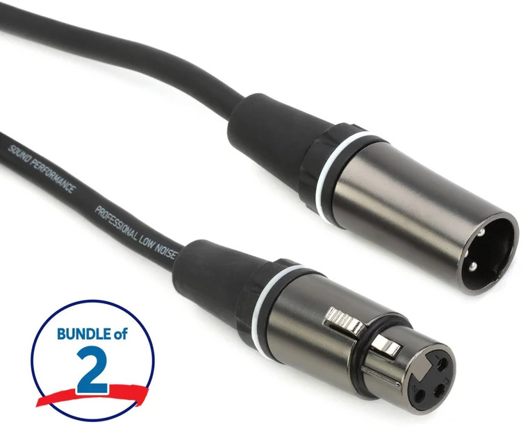 Gator Cableworks Composer Series Microphone Cable - 75 foot (2-pack)