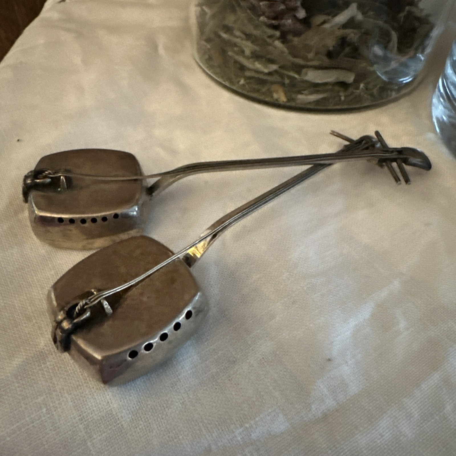 Pair Of (2) Japanese Shamisen Lute .925 Sterling Silver Salt & Pepper Shakers