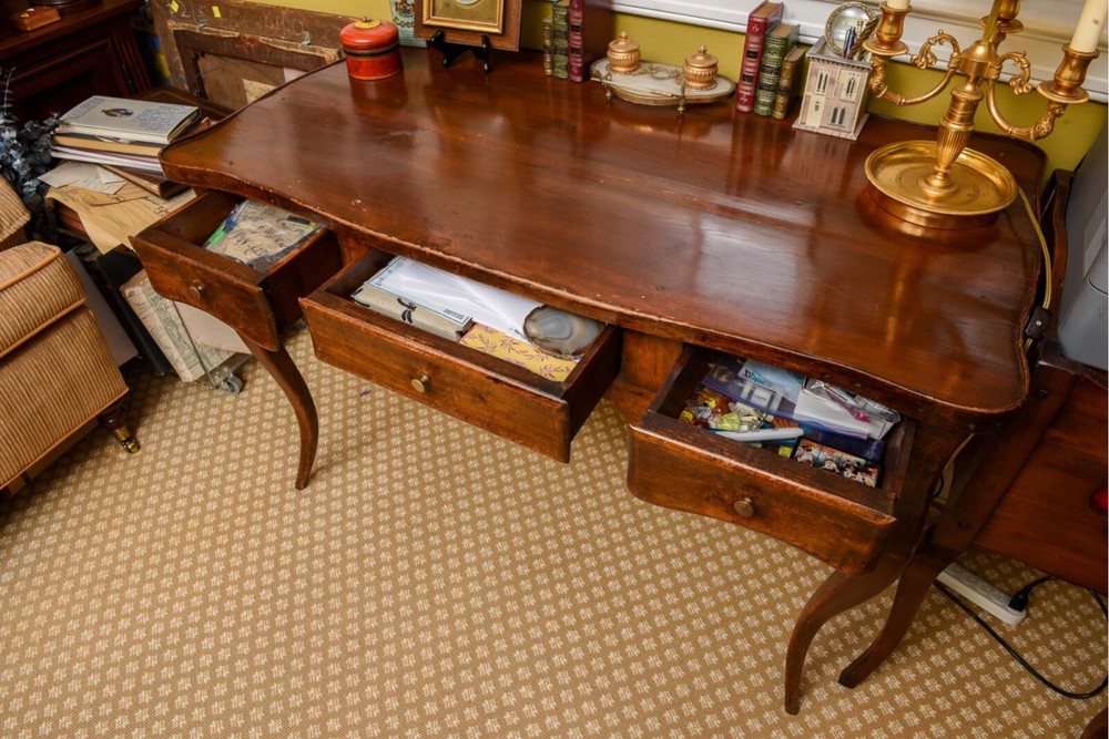 Antique French Walnut Writing Desk
