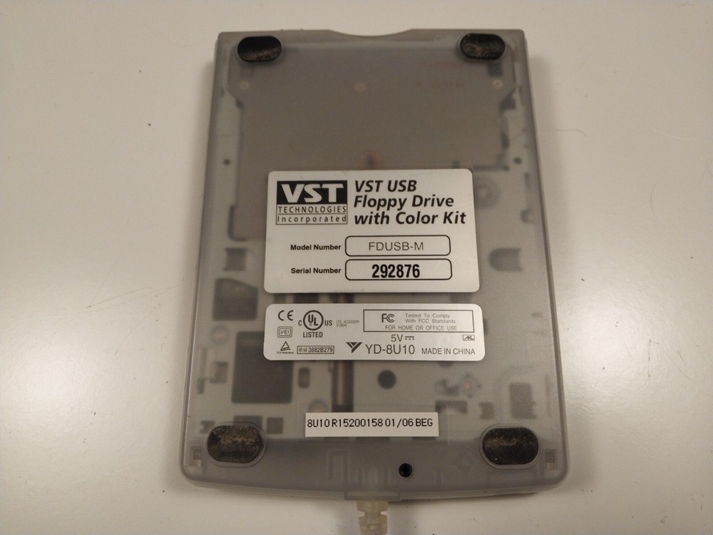 VST Technologies USB Floppy Drive With Color Kit FDUSB-M