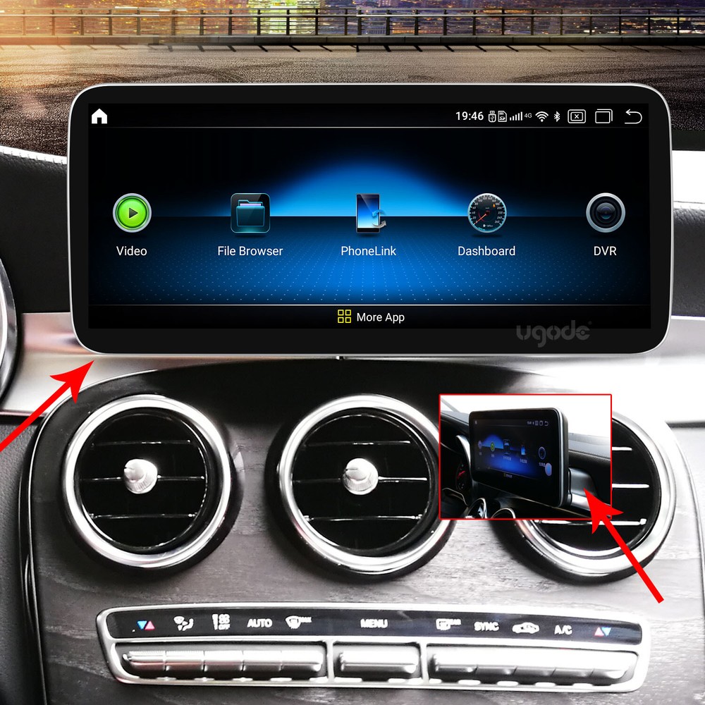 Ugode Plastic Frame Base Stand Bracket for Benz New C W205 Screen