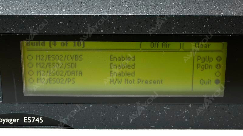 Tandberg Voyager SNG E5745 MPEG Encoder Evolution 5000 M2/VOY/E5745/FXS