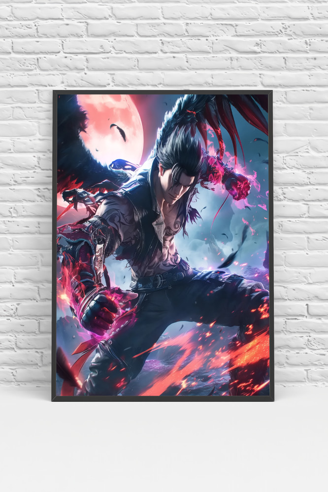Devil Jin Kazama Tekken Poster Print - No Frame