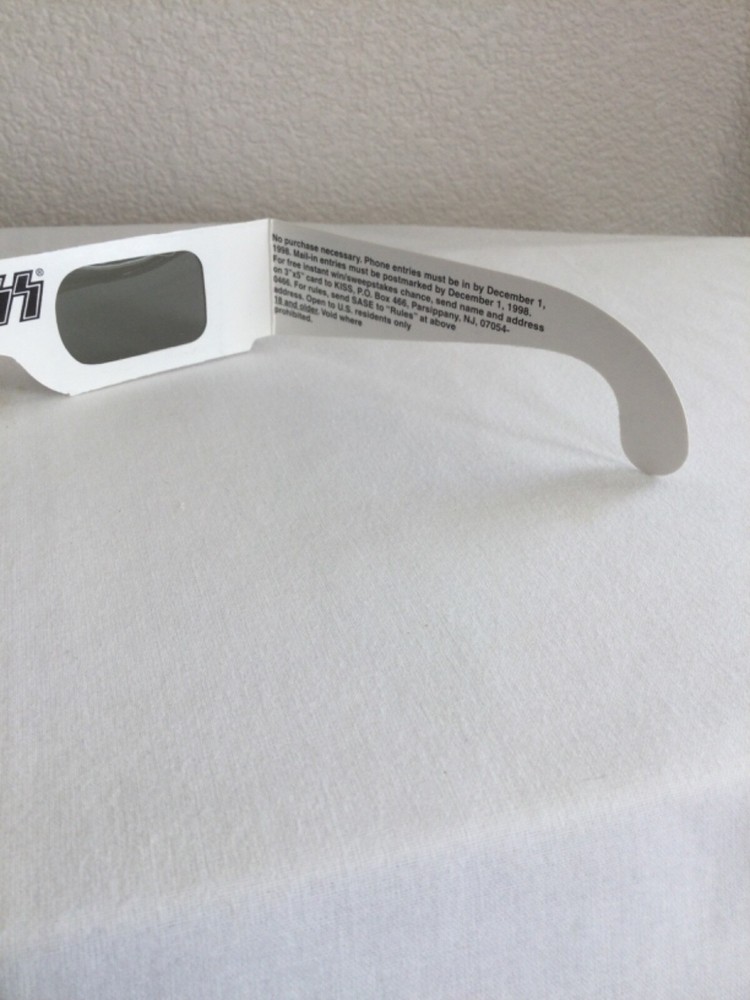 1998 KISS Psycho Circus Tour Key Chain, Working Pass, Psycho Circus 3D Glasses