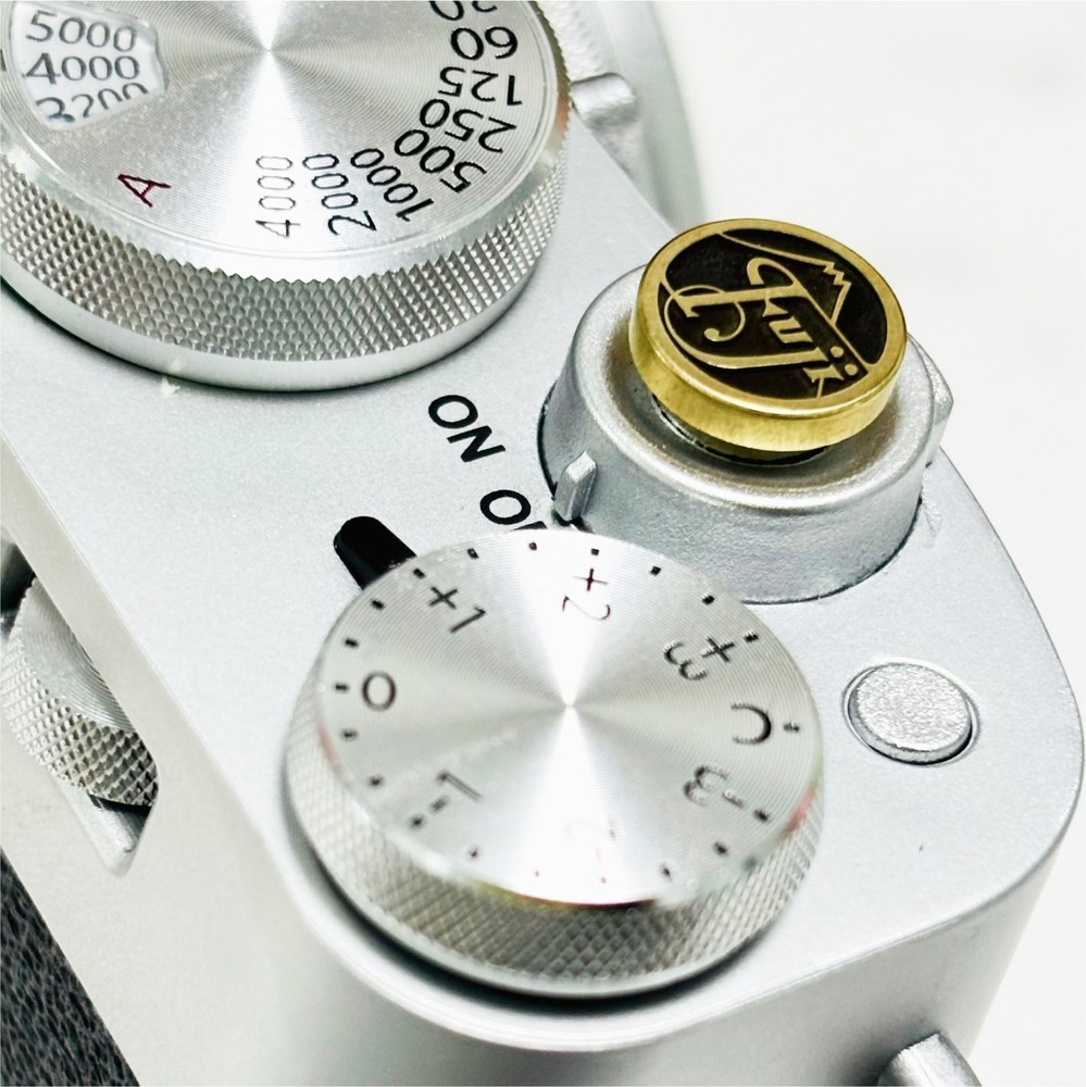 Fujifilm soft release button - Silver camera shutter button for Fuji X Series