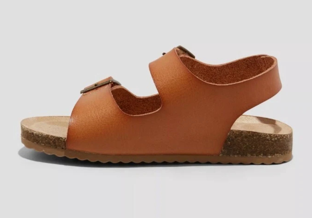 Toddler Reagan Footbed Sandals Cognac - Cat & Jack - CHOOSE SIZE