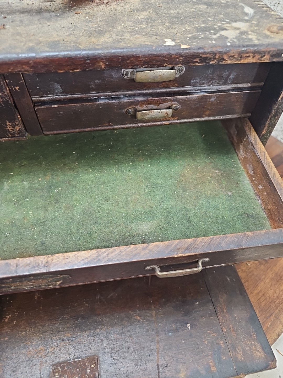 Q29- Union 6 Drawers Wood Machinist Chest Tool Box Antique Chest Tool Box