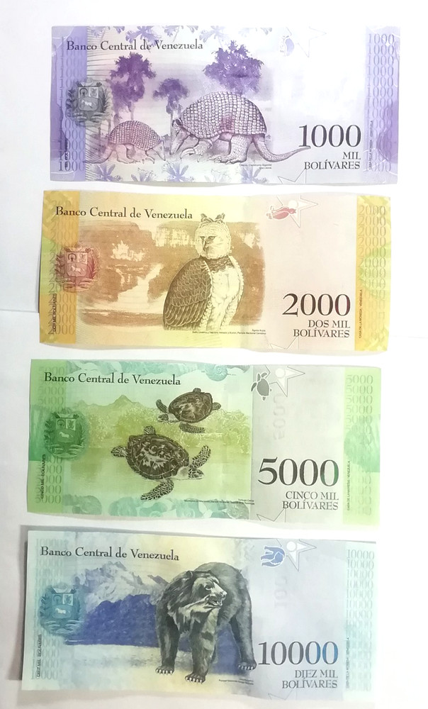Banknotes Venezuela, 21 Notes, Various Years, UNC.