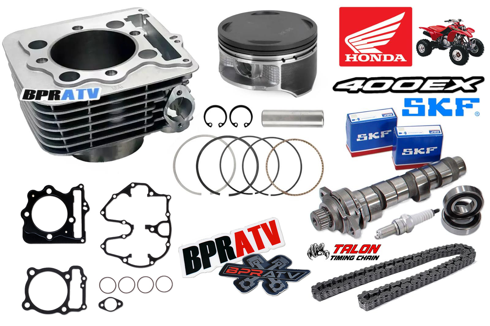 Honda TRX 400EX 400X Stock Bore Cylinder Camshaft 85mm Top End Rebuild Kit Parts