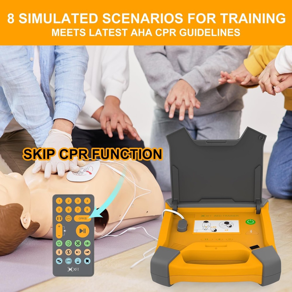 AED Trainer, XFT AED Training Kit CPR Equipment Training Device Automatic Ext...